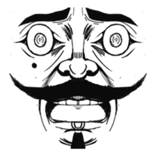 The faces say more than the mouth sticker #978347