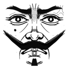 The faces say more than the mouth sticker #978348