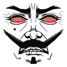 The faces say more than the mouth sticker #978349