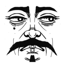 The faces say more than the mouth sticker #978361