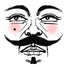 The faces say more than the mouth sticker #978363