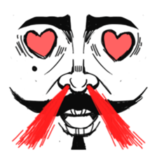 The faces say more than the mouth sticker #978364