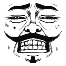 The faces say more than the mouth sticker #978365