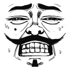 The faces say more than the mouth sticker #978365