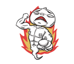 Rascal fat white sticker #978615