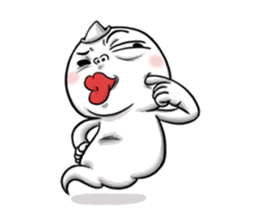 Rascal fat white sticker #978646