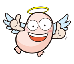 Angel and Devil "bean" with you! sticker #979207