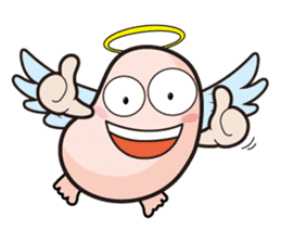 Angel and Devil "bean" with you! sticker #979207