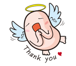 Angel and Devil "bean" with you! sticker #979208