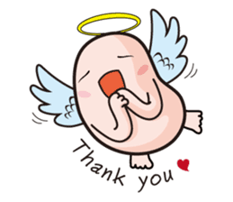 Angel and Devil "bean" with you! sticker #979208