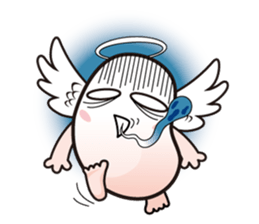 Angel and Devil "bean" with you! sticker #979209