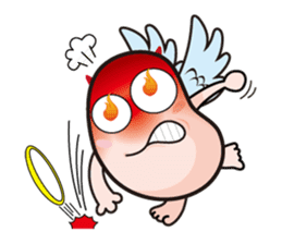 Angel and Devil "bean" with you! sticker #979212