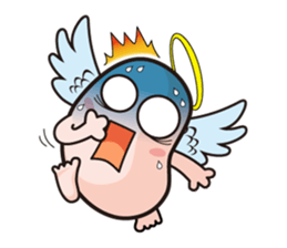 Angel and Devil "bean" with you! sticker #979213