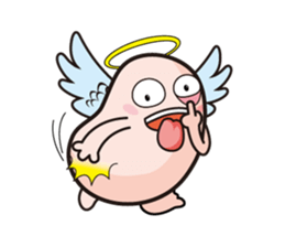 Angel and Devil "bean" with you! sticker #979214