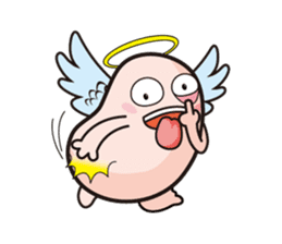 Angel and Devil "bean" with you! sticker #979214