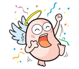 Angel and Devil "bean" with you! sticker #979217