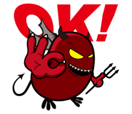 Angel and Devil "bean" with you! sticker #979227