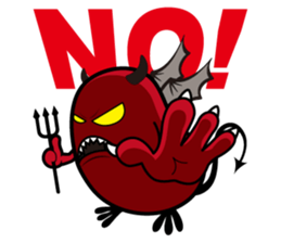Angel and Devil "bean" with you! sticker #979228