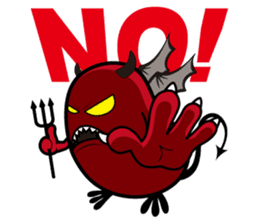 Angel and Devil "bean" with you! sticker #979228