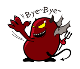 Angel and Devil "bean" with you! sticker #979230