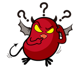 Angel and Devil "bean" with you! sticker #979234