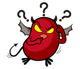 Angel and Devil "bean" with you! sticker #979234