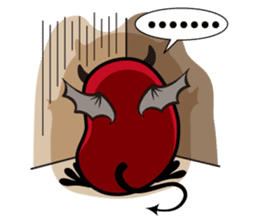 Angel and Devil "bean" with you! sticker #979238