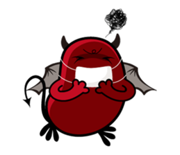 Angel and Devil "bean" with you! sticker #979239