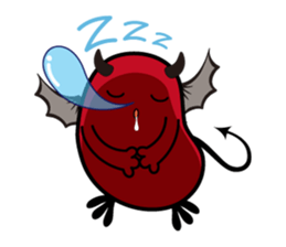 Angel and Devil "bean" with you! sticker #979240