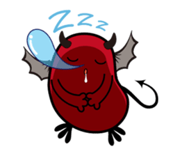 Angel and Devil "bean" with you! sticker #979240