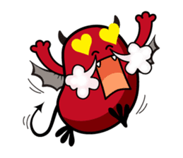 Angel and Devil "bean" with you! sticker #979241