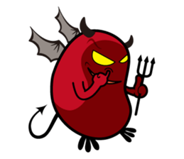Angel and Devil "bean" with you! sticker #979242