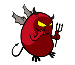 Angel and Devil "bean" with you! sticker #979242