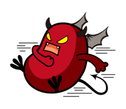 Angel and Devil "bean" with you! sticker #979243