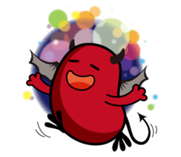 Angel and Devil "bean" with you! sticker #979245