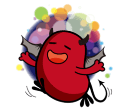 Angel and Devil "bean" with you! sticker #979245