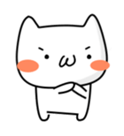 Cat and Round face sticker #979581