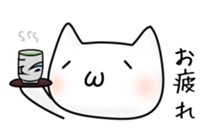 Cat and Round face sticker #979585