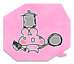 Bear paper sticker #979795