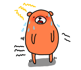 White bear Kuma. mogemoge sticker #980297