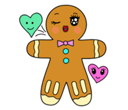 My Date With a gingerbread sticker #981055