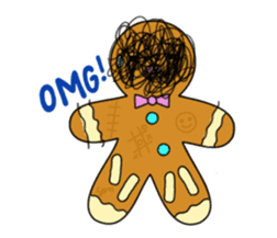 My Date With a gingerbread sticker #981067