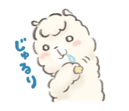 a fluffy alpaca 2 sticker #981089