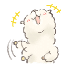 a fluffy alpaca 2 sticker #981096