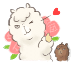 a fluffy alpaca 2 sticker #981098