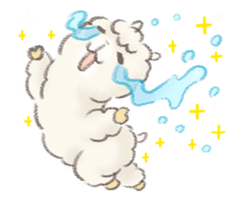 a fluffy alpaca 2 sticker #981104