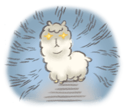 a fluffy alpaca 2 sticker #981112
