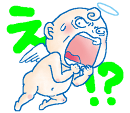Mischievous angel sticker #981610