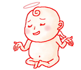 Mischievous angel sticker #981616