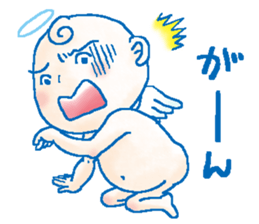 Mischievous angel sticker #981618
